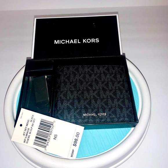 🛑SOLD🛑New With Tags Michael Kors Wallet W/Money Clip - Picture 4 of 7